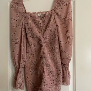Long sleeve floral dress